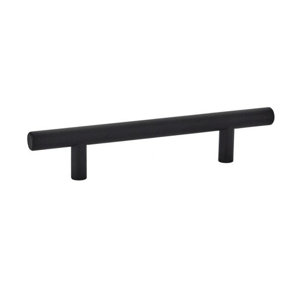 Vecindario 8 in. Brass Bar Center to Center Cabinet Pull, Flat Black VE3852349 - main